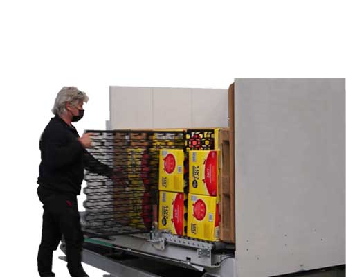 Safe pallet upender for reducing employee injury risks