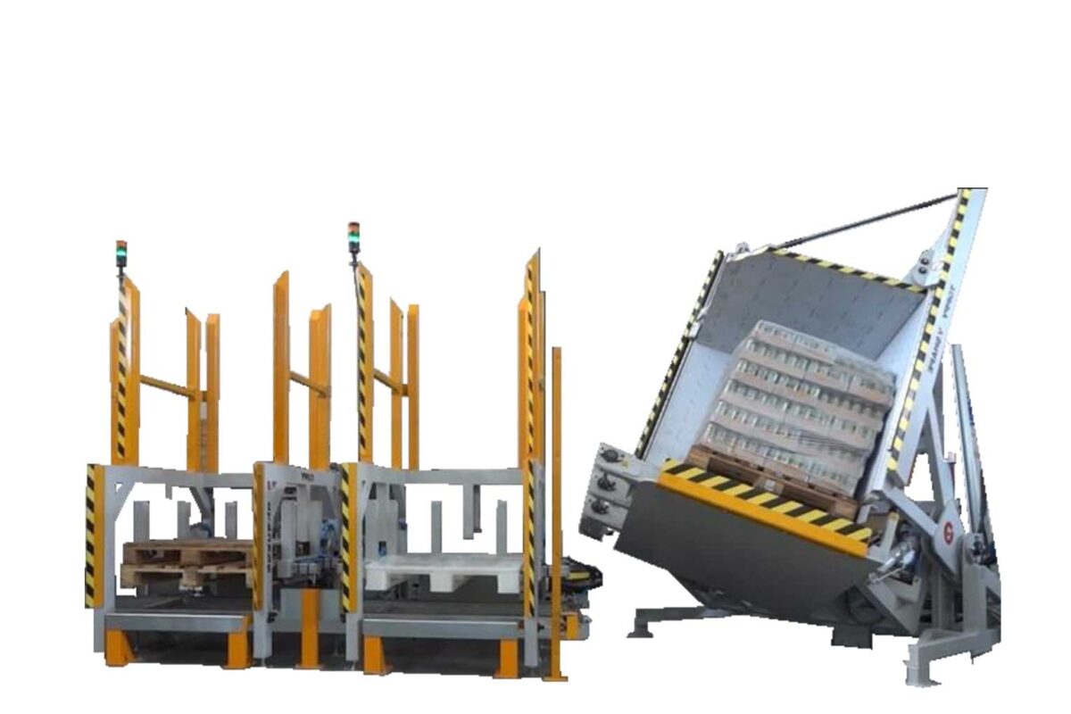 Automatic pallet flipper for streamlined logistics