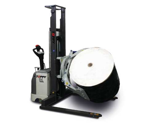 Roll lifter for smooth and effortless coil handling and transport.