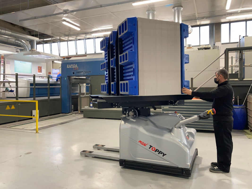 Precise Pile Turner for Printers